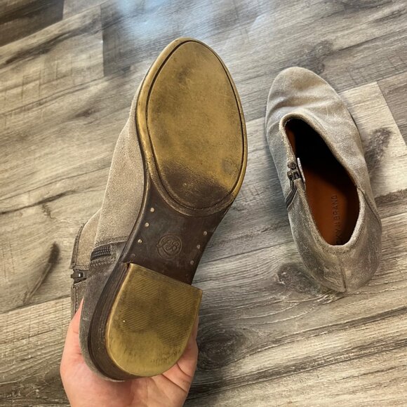 Lucky Brand Brekke Brindle Ankle Booties Leather Brown Women’s Size 9.5 - Picture 8 of 9